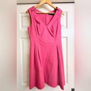 Karen Millen Bold Pink Midi Dress Sleeveless Size 8